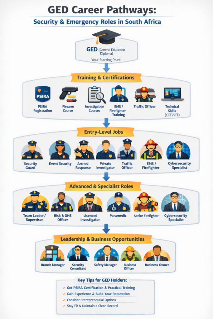 Security and Law Enforcement Careers with a GED